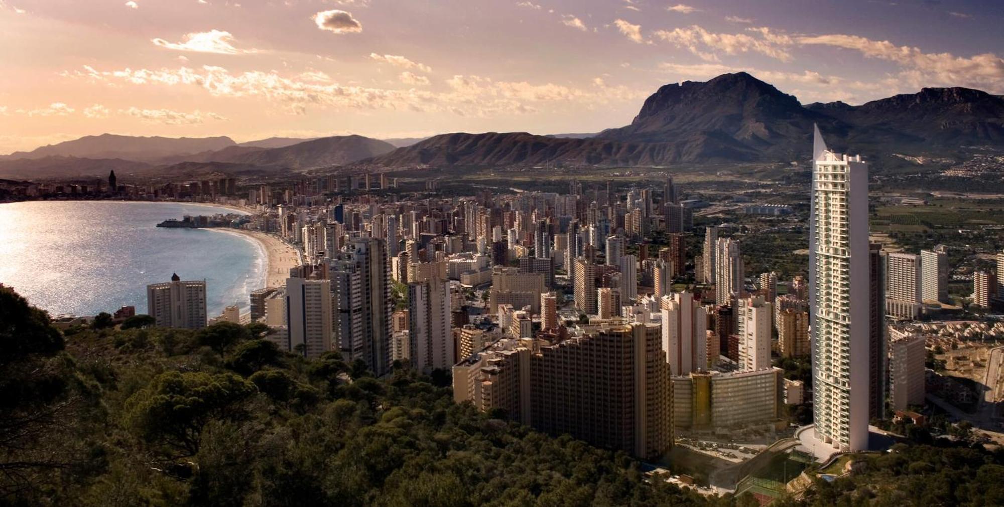 Апартаменти Skyline 18 Terraza Privada Con Impresionantes Vistas Al Mar Бенідорм Екстер'єр фото