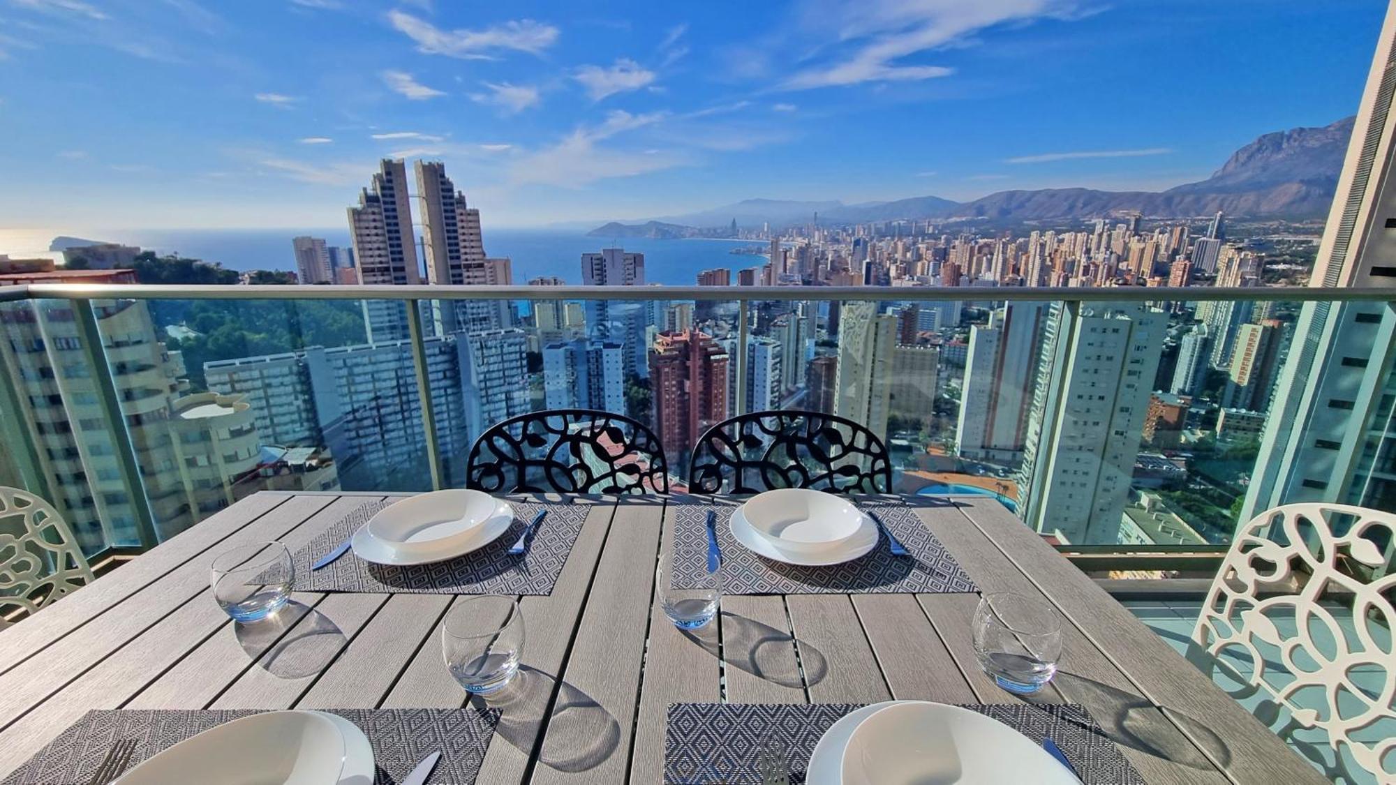 Апартаменти Skyline 18 Terraza Privada Con Impresionantes Vistas Al Mar Бенідорм Екстер'єр фото